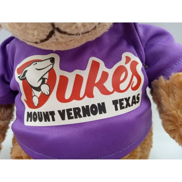 Hooded Teddy Bear Plushology Duke's Mount Vernon Texas Stuffed Animal 12" Plush - Picture 4 of 16